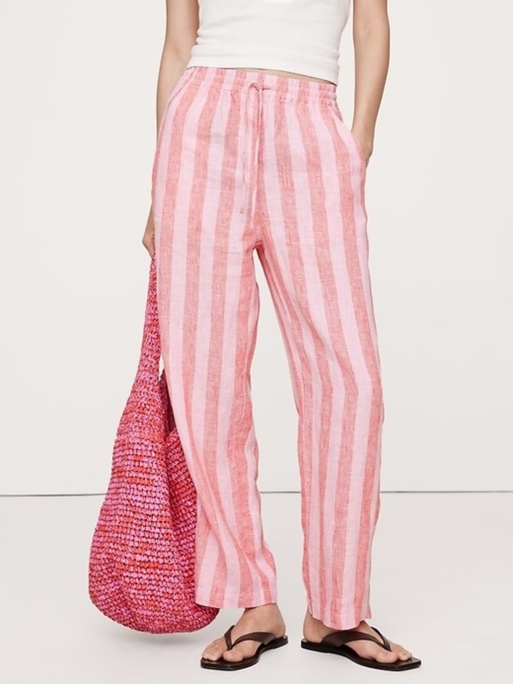 Striped Linen Pant